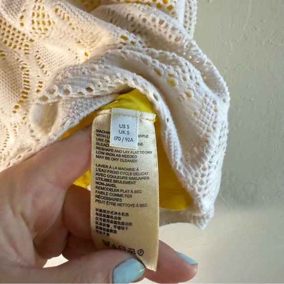 Anthropologie White Lace Overlay
Cosette Top Size Small Eyelet Design - Picture 4 of 8